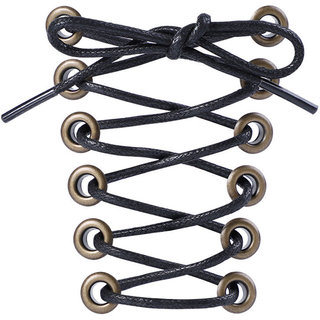 乐往鞋带适用ECCO爱步皮鞋男士黑色打蜡圆商务靴子咖啡棕色鞋带子