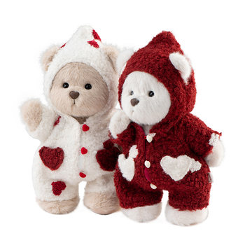 Teddytales lena bear couple doll press doll ໃຫ້ແຟນ plush doll engagement gift