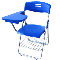 Training chair with writing board, conference plastic folding stool, integrated table and chair, teaching office chair, student plastic steel chair