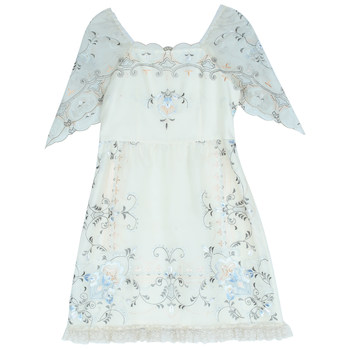 Face art antique hand embroidered cute wedding dress