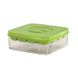 Food-Grade Silicone Press-Type Ice Tray for Home Use, Easy to Release Ice Mold, Refrigerator Ice Storage Box, Large-Capacity Ice Cube Mold