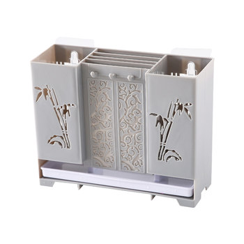 Chopstick tube, chopstick cage, no punching, kitchen storage rack, spoon