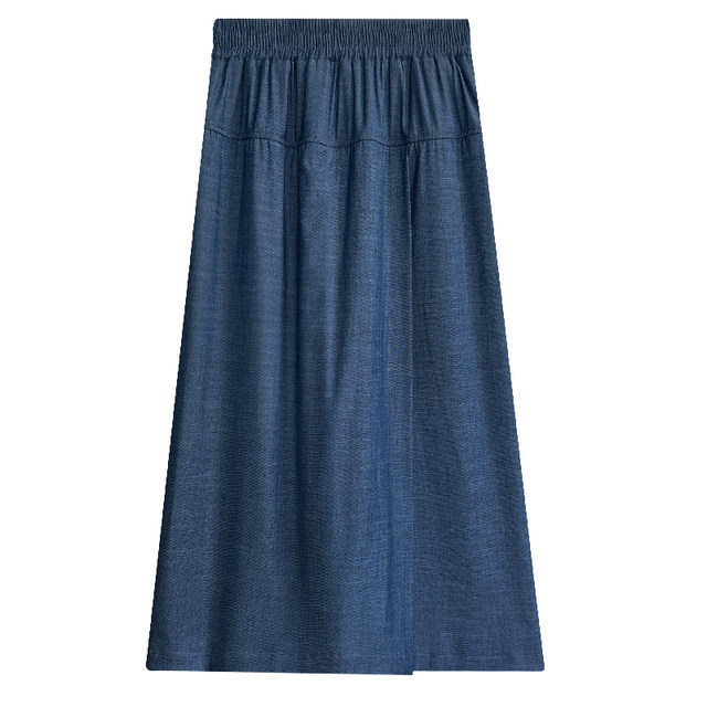 Summer new one-piece cool nine-point denim culottes