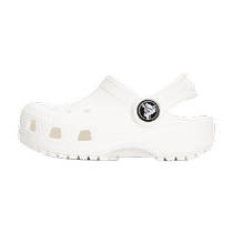 Crocs childrens shoes white clogs thick-soled fashion sandals breathable slippers 206990-100
