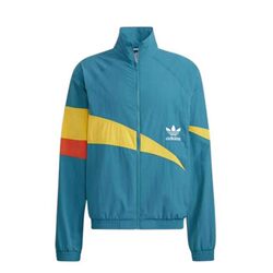 Light Rain Sports-Adidas Clover Men's Retro Stand Collar Woven Windproof Fashion Sports Jacket H46699