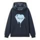 The same new type of spray-painted love long hooded sweatshirt from Leding Shopping Center C1CRE4401