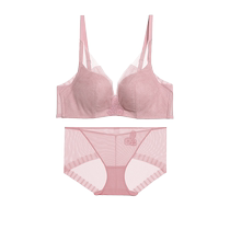 Adore Underwear Femme Caverne Caverne respirant brillant dentelle en dentelle en soie grue grande poitrine pour petit rassemblement de combinaison de soutien-gorge