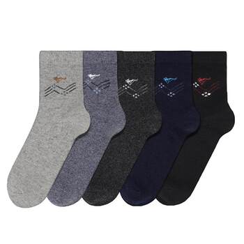 Septwolves wool socks men's thickened cold-proof and warm socks men's high windproof mid-calf socks deodorant casual socks ຖົງຕີນຜູ້ຊາຍ