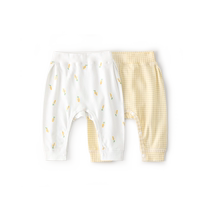 Corra Snub Nose Baby Pure Cotton Large Pp Pants Spring Autumn Clothing Newborn Pants Baby Mid-Waist Long Pants Sleeping Pants Turnip