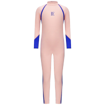 BE Fan Dean childrens one-piece swimsuit long-sleeved trousers sun protection warm soft comfortable anti-wrinkle swimming diving surfing