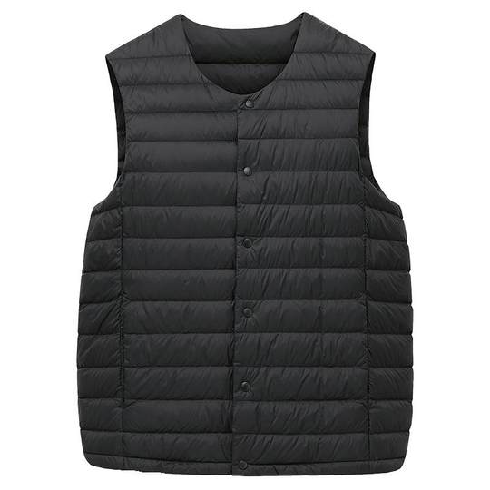 Duck men's short thin down vest