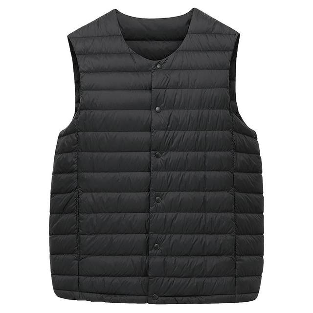 Duck men's short thin down vest