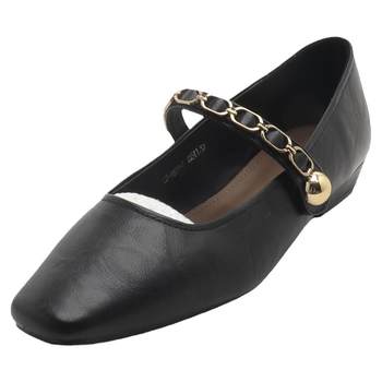 Flat-soled autumn shallow-mouthed soft leather mary jane shoes Flat-soled autumn shallow-mouthed soft leather mary jane shoes