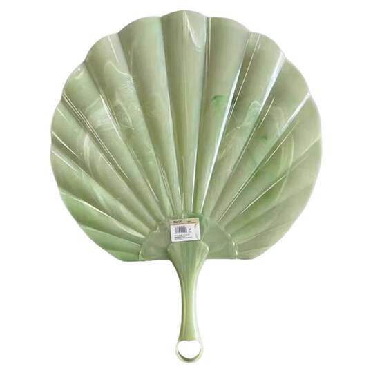 仿玉贝壳扇加大加厚耐用超凉快古风扇子蒲扇便携式手摇扇2025新款