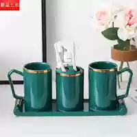 Темно -зеленый B Model 4 -Piece Set (с подносом)