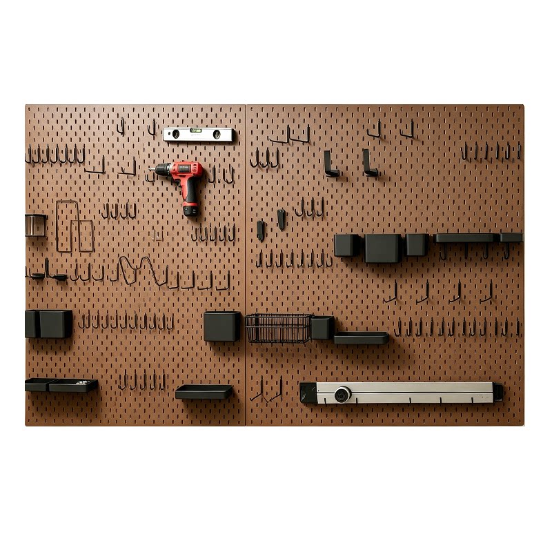 Magnetic perforated board custom size punch-free storage rack