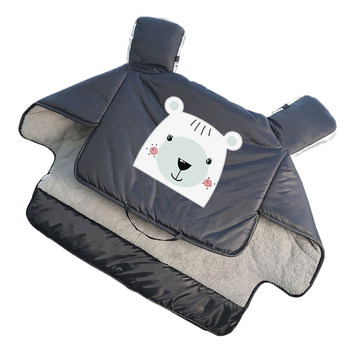 Thick velvet autumn and winter waterproof motorcycle windshield