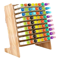 马克笔笔筒收纳盒斜插式初中生幼儿园桌面美工区域材料大彩笔盒子