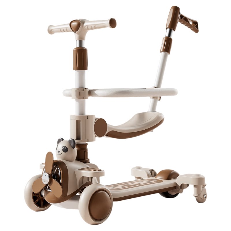 Children's three-in-one scooter can sit and ride 1-3-1