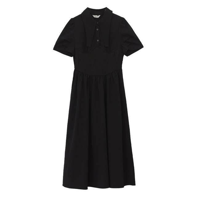 Riel French retro short-sleeved dress