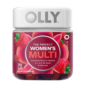 OLLY ຂອງແມ່ຍິງ multivitamin ce gummies ຄວາມຕ້ານທານຂອງອາຊິດໂຟລິກຂອງ biotin ຂອງແມ່ຍິງ VC70 ແຄບຊູນ