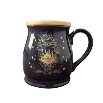 ME Warner ຂອງແທ້ຂອງ Harry Potter Mug Marauder's Map ຈອກນ້ໍາປ່ຽນສີທີ່ມີຝາປິດ Peripheral ຂອງຂວັນວັນເກີດ