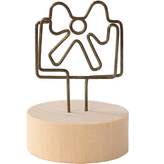 Retro log vertical simple message home note holder