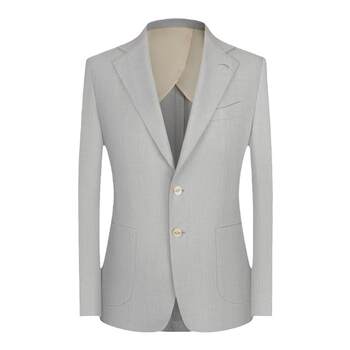 This class has a high-end semi-lined casual suit for men's bird's eye pattern wedding business suit men's slim suit professional suit