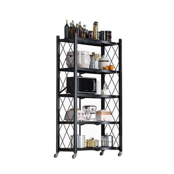 Multi-layer installation-free kitchen shelves