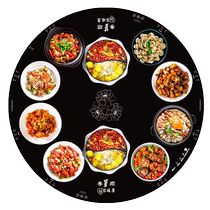 Yueshun Double Hot Pot Warming Board Hot Chopping Board Food Insulation Board Electric Rotating Dining Table Heating Board Fully Independent Heating