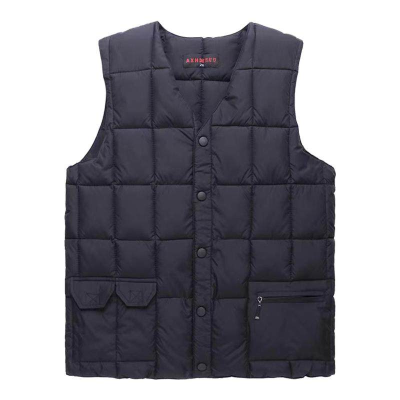 Autumn and winter style middle-aged and elderly men's vest plus a large size special body father's cotton vest wearing grandpa's warm horse clip inside