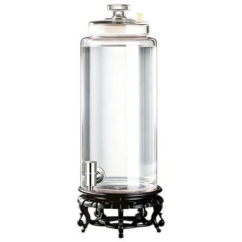 Sparkling wine glass bottle with tap wine jar sealed container