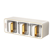 Seasoning box household kitchen salt MSG seasoning jar storage box wall-mounted seasoning box seasoning combination set 1585