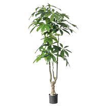 Arbre à argent simulé plantes vertes haut de gamme lumière luxe salon décoration ornements au sol fleurs artificielles en pot dintérieur décorations de fleurs simulées