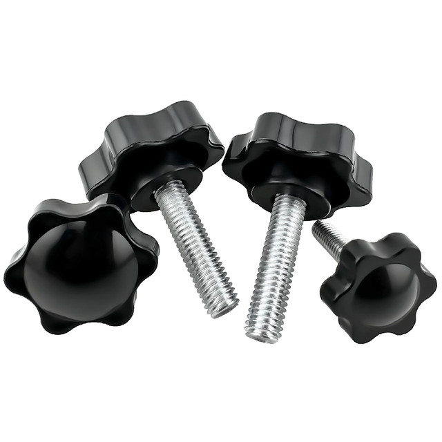 Knob rubber head plum blossom six-star screw plastic