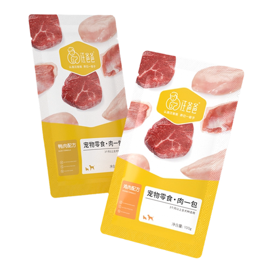 Dad Wang, a bag of dog snack wet food bags, teddy golden hair puppies pet canned bibimbap main food partner
