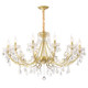 French light luxury living room bedroom dining room crystal chandelier