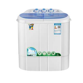 Duck brand mini double-barrel washing machine small double-cylinder household semi-automatic mother and child baby elution one