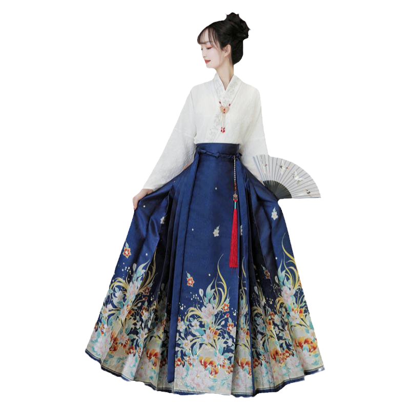 婵妙衣_花似锦原创马面裙套装汉服女2025新款春织金妆花明制古装