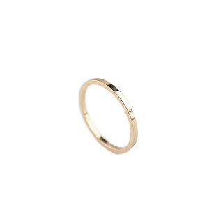 Japanese and Korean trendy student titanium steel 18k color gold ring