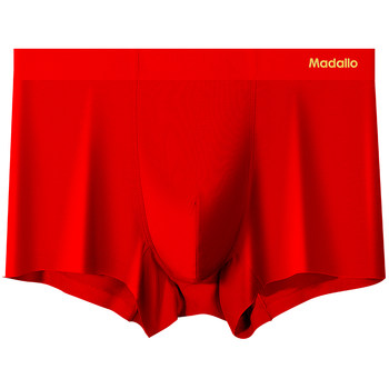 Modal ຜູ້ຊາຍ underwear ຜູ້ຊາຍປີ zodiac ສີແດງ underwear 7A antibacterial crotch ດູໃບໄມ້ລົ່ນແລະລະດູຫນາວ boxer ສັ້ນຫົວມັງກອນປີ