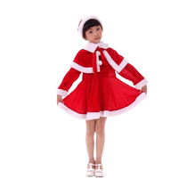 Christmas Cos Children Boys Girls Christmas Clothes Golden Velvet Santa Claus Performance Costume Costumes