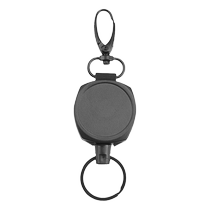 Retractable keychain creative outdoor equipment easy-pull buckle retractable wire rope camping supplies anti-lost customizable