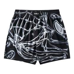 EQLZ Yikuo official EQUALIZER sports shorts American basketball printed five-quarter pants for men out of thin air