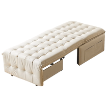 Genji Muyu fabric sofa bed folding dual-purpose small apartment single sofa technology fabric electric retractable sofa