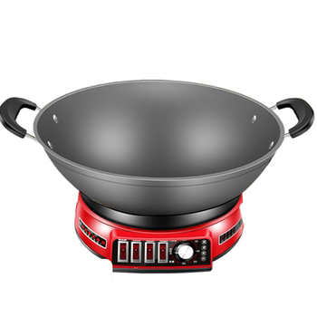 Electric cooking wok integrated multi-functional electric cooker
