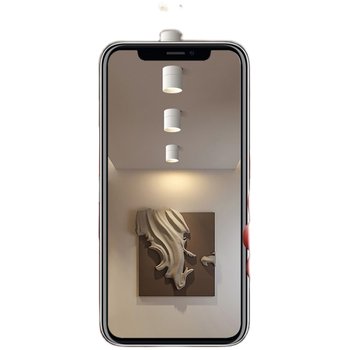 Surface mounted adjustable angle led folding anti-glare spotlight