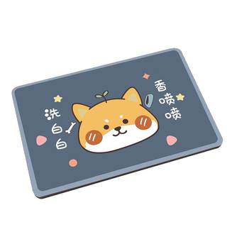 Thickened non-slip absorbent mat for bathroom door