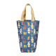Portable cup holder storage tote bag