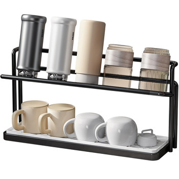 Okira double-layer drain cup holder narrow side saves space